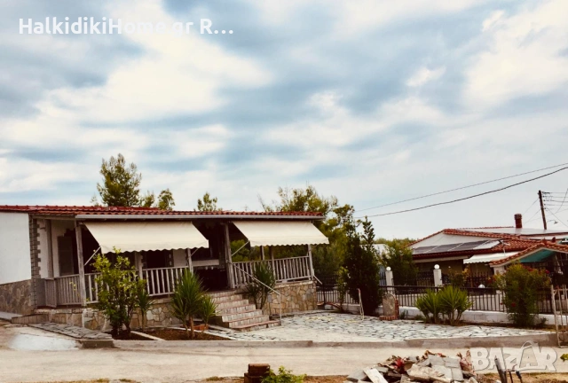 Неа Потидеа Халкидики Самостоятелна къща 85м2 + 1000м2 парцел.