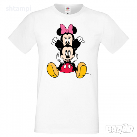 Мъжка тениска Mickey & Minnie 3 Подарък,Изненада,Рожден ден, снимка 9 - Тениски - 36575481