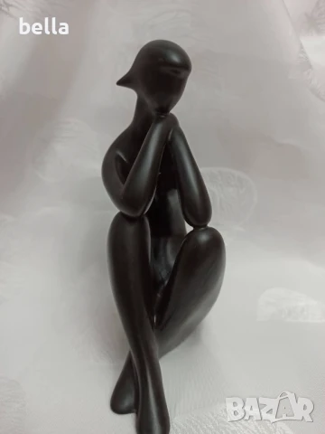 ИЗКЛЧИТЕЛНО РЯДКА ПОРЦЕЛАНОВА  ЧЕРНА ФИГУРА ROYAL DUX, снимка 3 - Антикварни и старинни предмети - 50928137