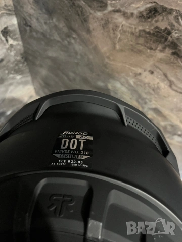 🏁 Ruroc Atlas 2.0 Core Black Matt Helmet XS, снимка 5 - Други спортове - 53571529
