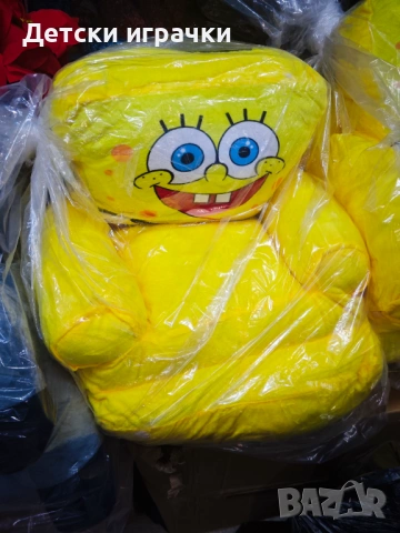 Плюшен детски разтегателен фотьойл, кресло, пуф, Батман/Спондж боб, снимка 5 - Плюшени играчки - 53039756