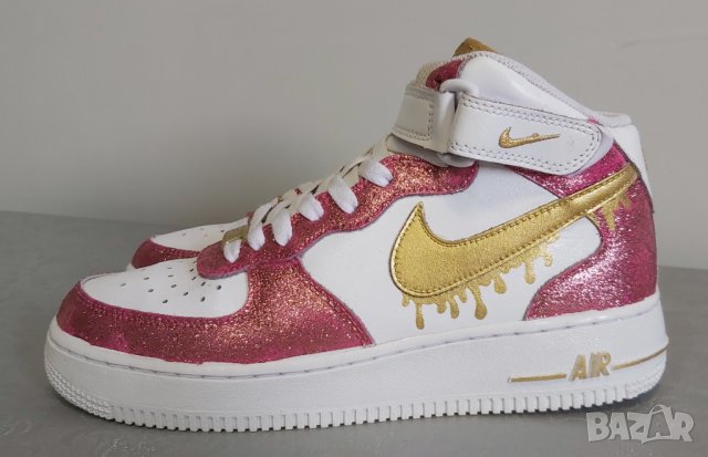 NIKE AIR FORCE 1 ръчно рисувани 38.5 номер без забележки , снимка 1