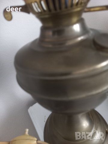 Висока старинна настолна лампа, снимка 12 - Настолни лампи - 43436089