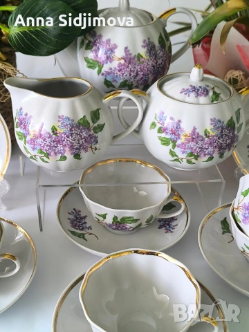 Руски порцелан Дулево сервиз за чай , снимка 3 - Сервизи - 53014764