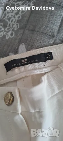 Бели панталони Elisabetta Franchini , снимка 5 - Панталони - 48738070