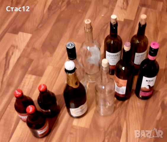 Празни бутилки от вино-13броя за10лв,, снимка 5 - Други стоки за дома - 44857299