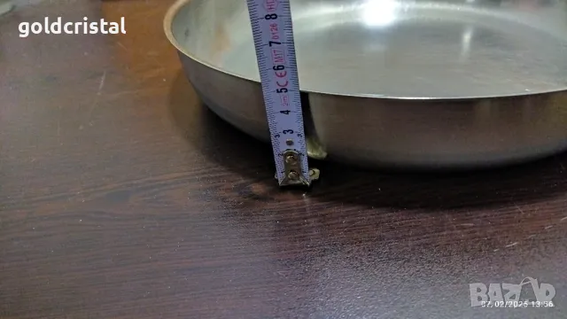 стара тава алпака неръждаема , снимка 3 - Антикварни и старинни предмети - 49017048