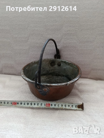 Старо медни канче, снимка 10 - Антикварни и старинни предмети - 51577563