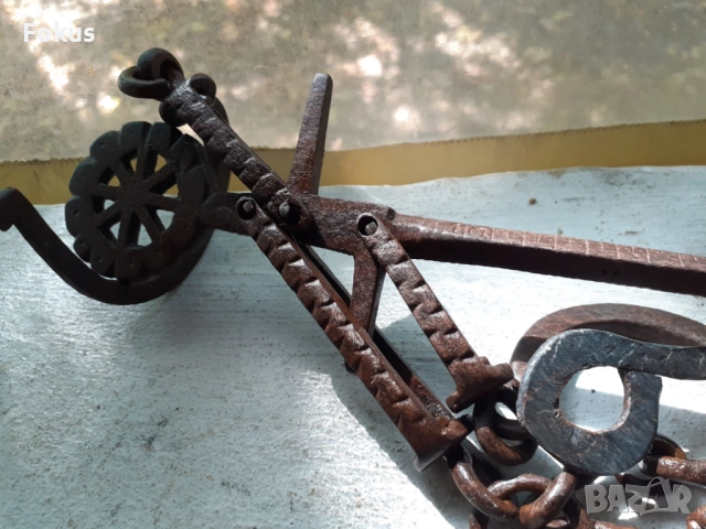 Стар кантар с топуз, снимка 5 - Антикварни и старинни предмети - 53456514