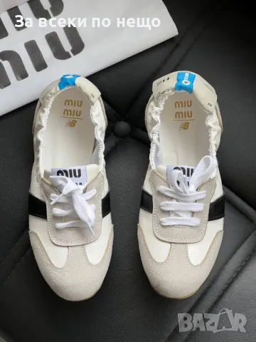 Miu Miu Дамски Маратонки👟Дамски Спортни Обувки Миу Миу - Налични Различни Цветове Код E215, снимка 3 - Маратонки - 50411277