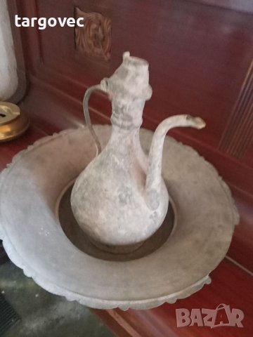 Старинен ибрик комплект за миене на ръце, снимка 3 - Антикварни и старинни предмети - 37783919