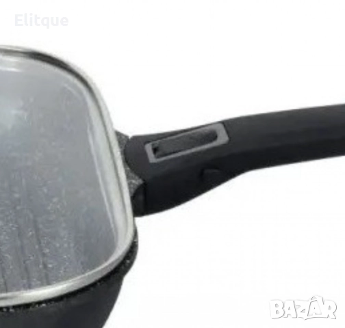 Тиган грил с капак Bohmann, 28х28х5.5см., Лят алуминий, Подвижна дръжка, Индукция, снимка 6 - Съдове за готвене - 52818822