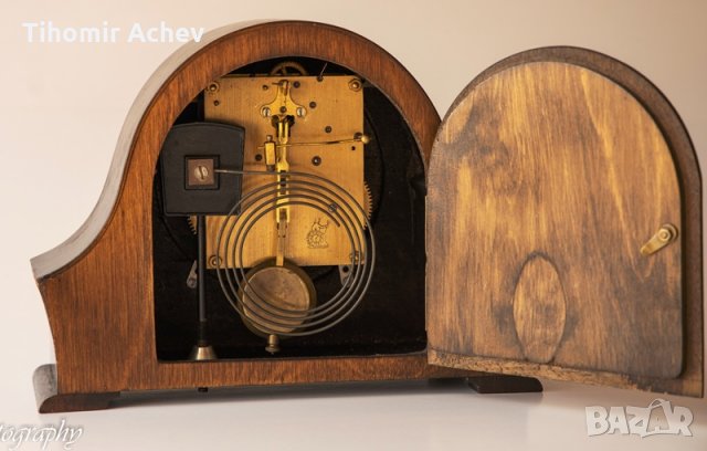 Античен настолен часовник, произведен в Англия, снимка 9 - Антикварни и старинни предмети - 32292723
