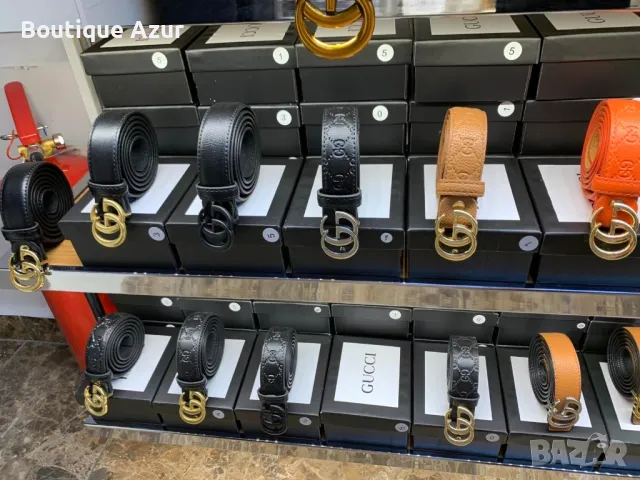 колани от естествена кожа в кутия gucci 