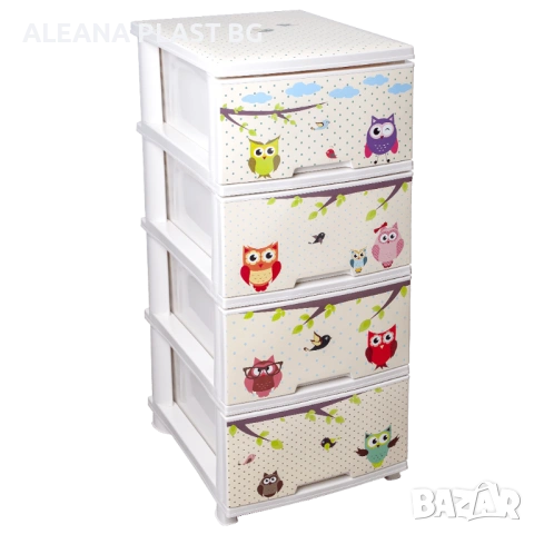 Пластмасов шкаф с четири чекмеджета , снимка 3 - Шкафове - 24932652