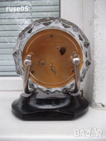 Часовник "Majak" настолен в стъклен корпус съветски работещ, снимка 4 - Други ценни предмети - 43157710