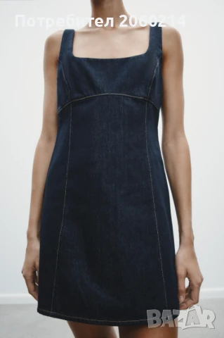 Zara Ново Рокля от Деним. Размер L. Зара. Zara