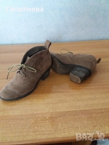  Кафяви боти в отлично състояние, снимка 2 - Дамски боти - 33623465