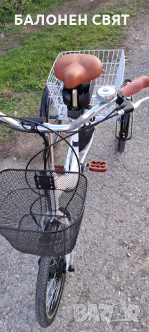 Промоция Електрически Велосипед Хибрид Триколка 20”, 36v 350w 10.5 Ah, снимка 7 - Велосипеди - 50061204