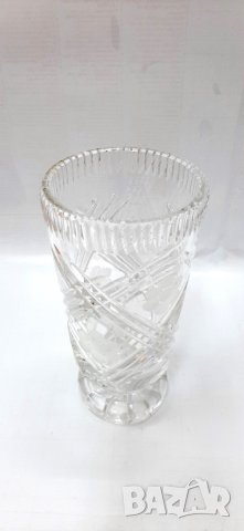 Стара кристална ваза  (2.2.6), снимка 3 - Антикварни и старинни предмети - 34569862