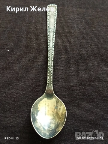 ДВЕ ПОСРЕБРЕНИ ЛЪЖИЧКИ за ЧАЙ, КАФЕ ОРНАМЕНТИРАНИ за КОЛЕКЦИЯ 15167, снимка 2 - Други ценни предмети - 51193859