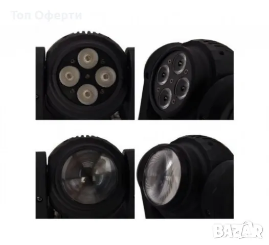 Двустранна роботизирана LED светлина (4+1)x10W RGBW, снимка 6 - Лед осветление - 50366371