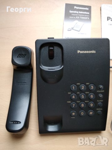 Стационарен телефон Panasonic KX-TS500FX, черен, снимка 5 - Стационарни телефони и факсове - 43285943
