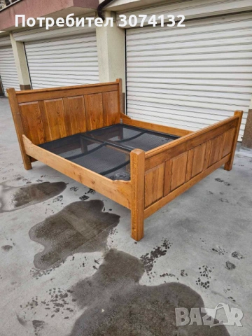 Масивна дъбова спалня в стил Рустик, снимка 4 - Спални и легла - 53308002