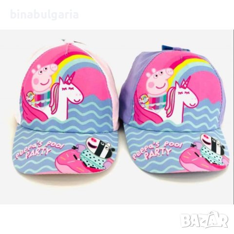 Детска шапка с козирка модел " Peppa Pig "