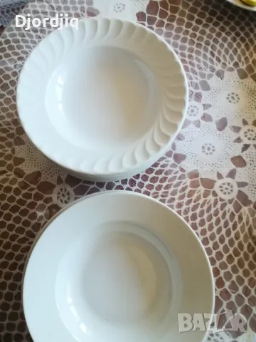 Бели чинии 10 бр, снимка 2 - Чинии - 48037138