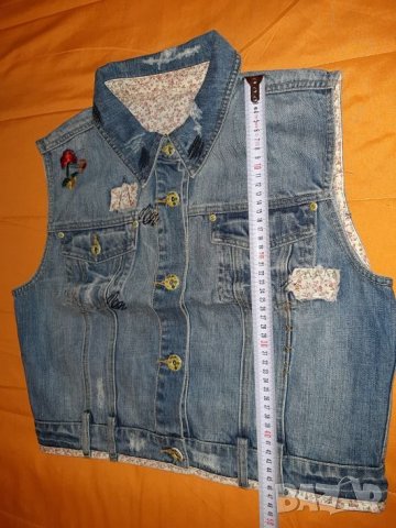 Дънков елек на Cassidi с подплата, снимка 3 - Елеци - 27162223