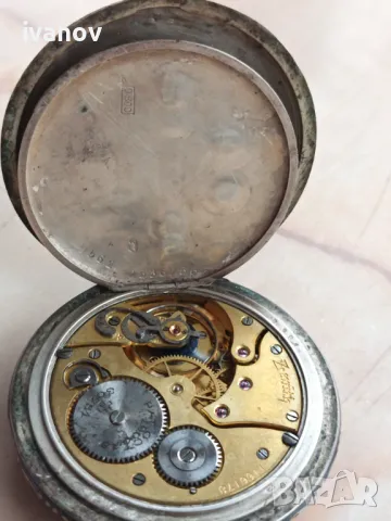 Сребърен джобен ZENITH, снимка 8 - Антикварни и старинни предмети - 48128865