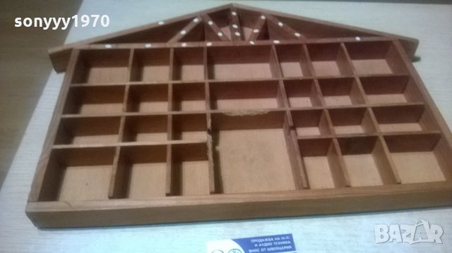 антик-дървена къща-53х37х4см-внос франция, снимка 8 - Антикварни и старинни предмети - 28197047