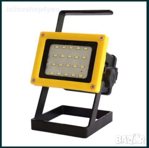 Преносим Led прожектор с 3 мощни акумулаторни батерии (Влагозащитен), снимка 1