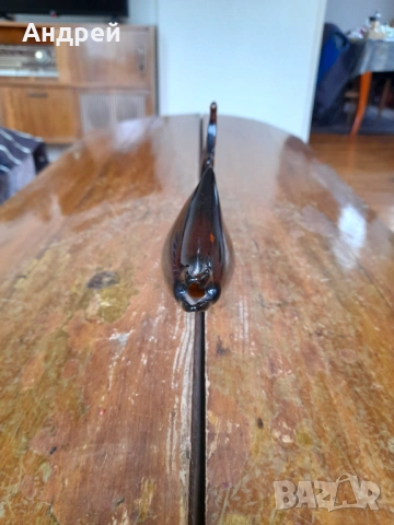 Стъклена фигура,фигурка,риба #7, снимка 2 - Други ценни предмети - 53470365