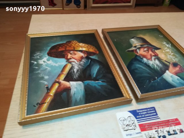 SMOKERS-ENGLAND-КАРТИНИ ОТ АНГЛИЯ-235лв ЗА 1бр-МАСЛЕНИ БОИ 2211211619, снимка 5 - Антикварни и старинни предмети - 34891343