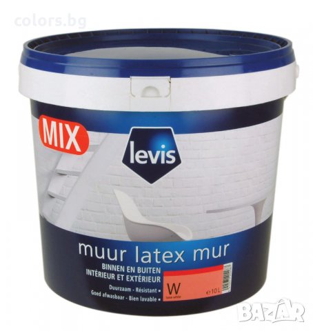 Латекс Levis Muur Latex Mix , снимка 2 - Строителни материали - 33349499