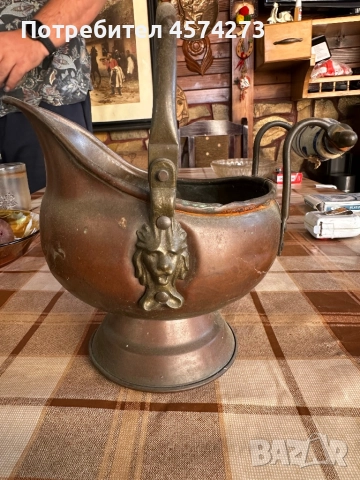 Старомодна медна купа , снимка 2 - Антикварни и старинни предмети - 51473862