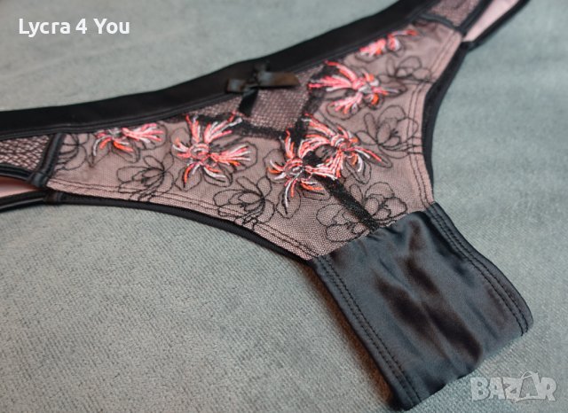 M/L страхотни бразилиани от сатен, тюл и дантела, снимка 14 - Бельо - 38541916