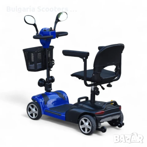 Четириколка за инвалиди на ток MaxElectric BL1 350W - Blue, снимка 2 - Инвалидни скутери - 51261519