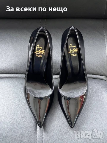 Christian Louboutin Дамски Черни Обувки На Ток Кристиян Лоботин Код E676, снимка 2 - Дамски обувки на ток - 51112168