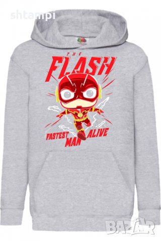 Детски Суитчър/Суитшърт Funko The flash,Игра,Подарък,Изненада,Забавление,Рожден Ден, снимка 2 - Детски анцузи и суичери - 38318023