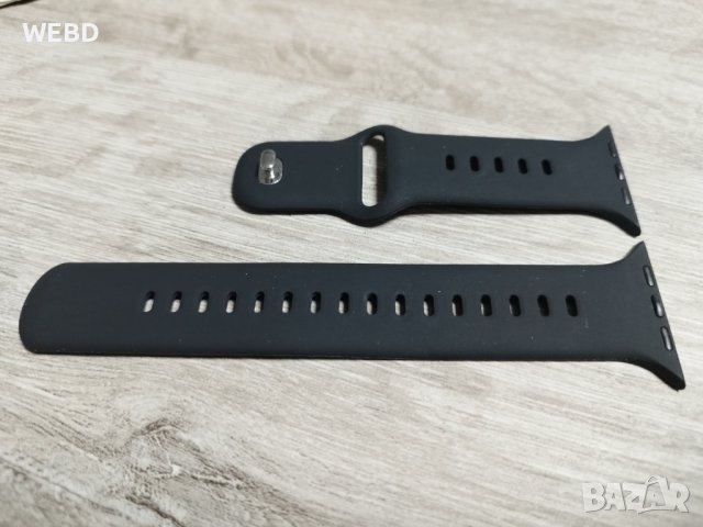 Силиконова каишка за Apple Watch Black  ML 42/44/45mm