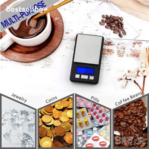 Малка кухненска електронна везна теглена за злато бижута 0.01 до 200гр, снимка 2 - Везни - 40107341