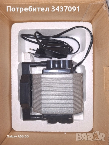 Въздушен компресор, 30L/min, Регулируема скорост, Сив