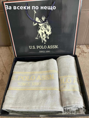 U.S. Polo Assn. Луксозни Хавлии - 2бр. в кутия - Налични Различни Цветове Код VF72, снимка 3 - Хавлиени кърпи - 52057751