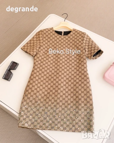 ТОП Модел рокля Gucci ВИДЕО НА МОДЕЛА, снимка 2 - Рокли - 51155938