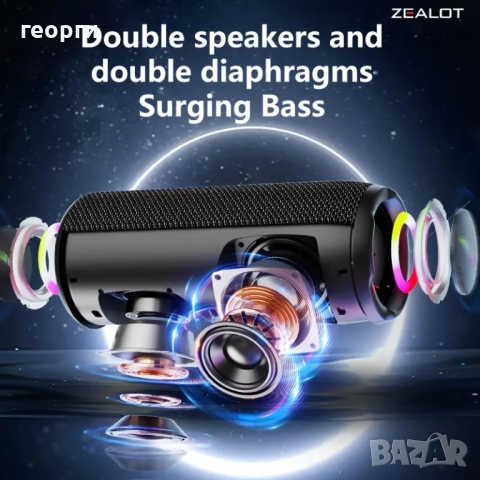 безжична тонколона ZEALOT S49 PRO, снимка 5 - Тонколони - 51663966