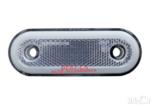 Неонови бели габаритни светлини 12-24V за кемпер, ремарке, камион, платформи и други, снимка 2 - Аксесоари и консумативи - 43951316