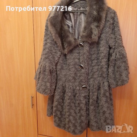 Дамско ефектно палтенце, снимка 5 - Якета - 43463533